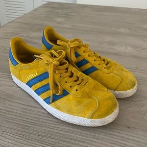 Adidas Gazelle Yellow & Blue Sneakers
